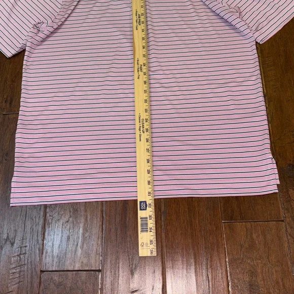 Men's Striped FootJoy Stretch Fabric Polo‎ Large. No Logos - Picture 7 of 7